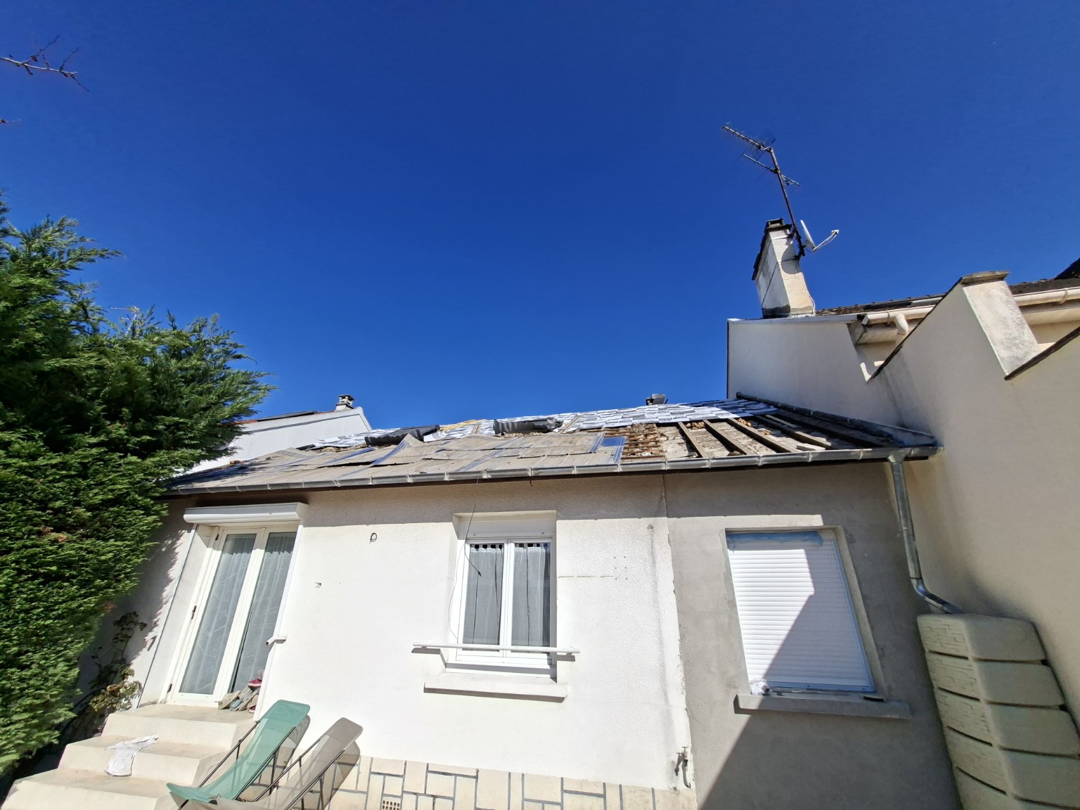 Rénovation toiture Gagny avant travaux